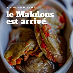 Makdous at La Maison du Knafé in Paris