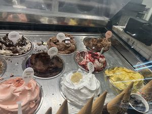 Front and back row vegan   at Burleigh Gelato Co in Burleigh Heads