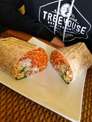Mediterranean wrap at Organic Garden Cafe in Beverly