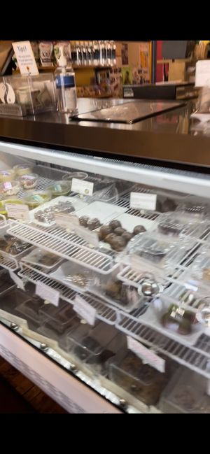 Dessert fridge  at Organic Garden Cafe in Beverly