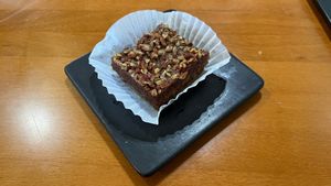 Pecan Brownie at Organic Garden Cafe in Beverly