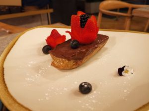 Raw Vegan Caramel Slice (very decent choice, could easily be shared) at Jam Limassol in Limassol