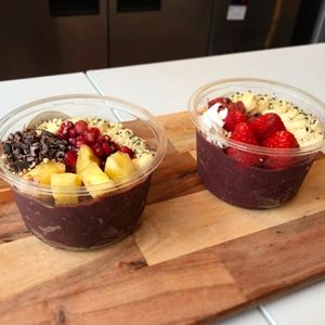Açai bowls  at The Bowl Shed in Bristol