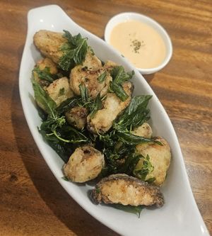 Deep fried mushroom ~ 11/11/23 at LN Fortunate Coffee - Orchard Batam in 