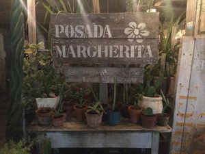 Entrance at Posada Margherita in Tulum