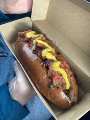 Relish Hot Dog  at Veman's Junkfood in Barry