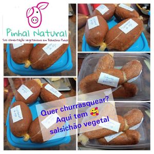 Salsichões veganos at Pinhal Natural in Balneario Pinhal