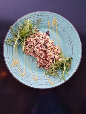 quinoa salad at Yucca in Donoussa