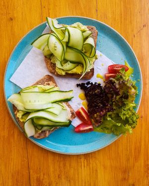 avocado toast at Yucca in Donoussa