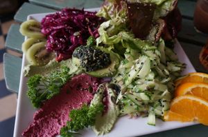 Raw plate at Sol Semilla in Paris