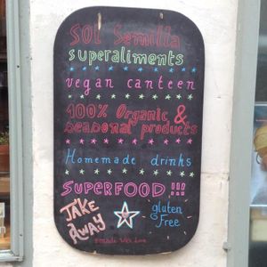 Sol Semilla signage  at Sol Semilla in Paris