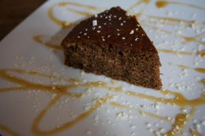 Peruvian Carob Cake at Sol Semilla in Paris