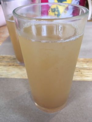 Tamarind juice at Arbol de la Vida in Guatemala City