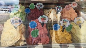 vegan sorts are clearly marked  at Rimini in Malinska