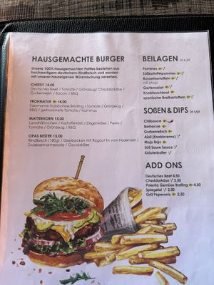 Mit gelb sind die veganen Gerichte markiert   at La Casa in Luebbenau