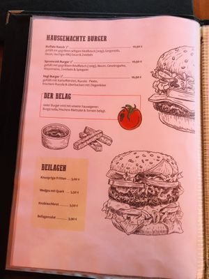 Karte  at La Casa in Luebbenau