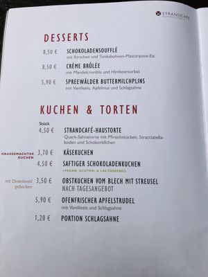 Chocolate cake  at Strandhaus in Luebbenau