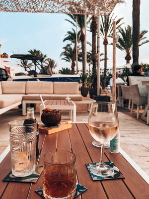 Drinks with a view at Boat House Bar in Mallorca