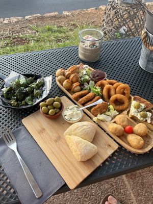 Vegetarian tapas mix  at Boat House Bar in Mallorca