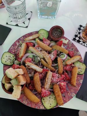 Caesar Salad at Boat House Bar in Mallorca