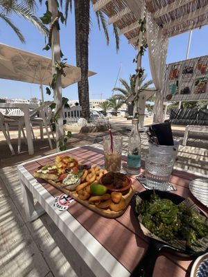 Vegan tapas for two  at Boat House Bar in Mallorca
