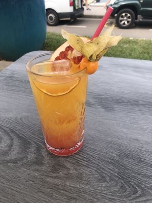 Non alcoholic San Francisco cocktail   at Boat House Bar in Mallorca