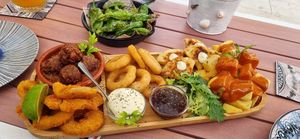 Share plate for 2 at Boat House Bar in Mallorca