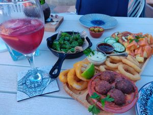 Tapas mix at Boat House Bar in Mallorca