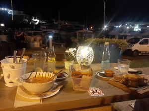 Harbour view at Boat House Bar in Mallorca