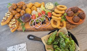 Tapas platter for two at Boat House Bar in Mallorca