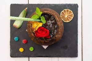 Amarula colada at Boat House Bar in Mallorca