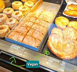 A lot of vegan sweet cakes/ options at Kaffeehaus Gustav in Eberswalde