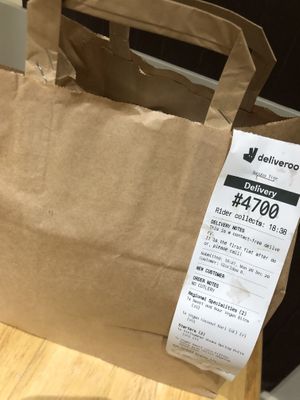 Available through Deliveroo  at Banana Tree in North West London