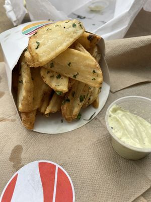 CRISPY HERBED FRIES at PLNT Burger - H St in Washington