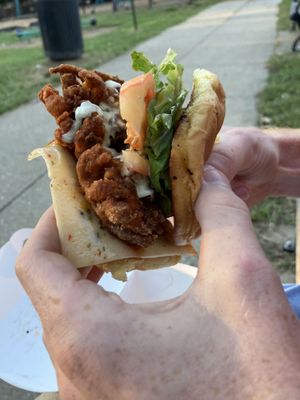 Chik’n fungus at PLNT Burger - H St in Washington