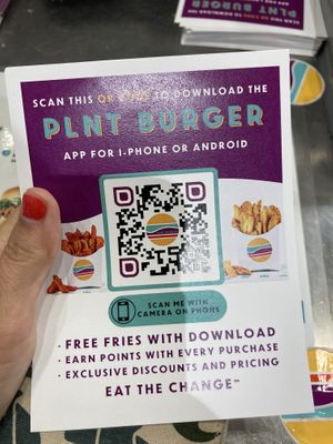 App offers deals and point system at PLNT Burger - H St in Washington