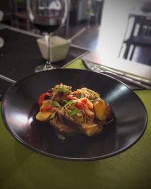 Eggplants at Plantae Gastrobar  in Tenerife