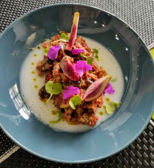 Figs Tartar at Plantae Gastrobar  in Tenerife