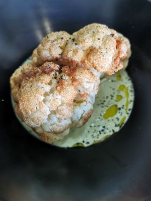 Deep fried cauliflowers at Plantae Gastrobar  in Tenerife