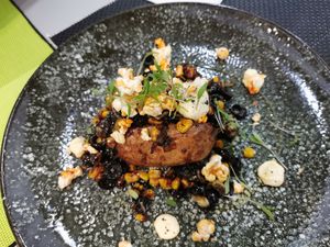 Roasted potato with spicy pop corns at Plantae Gastrobar  in Tenerife