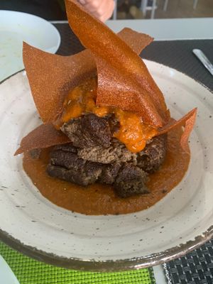 False lasagna - the star of the show at Plantae Gastrobar  in Tenerife