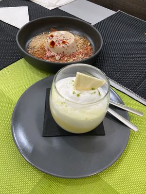 Coconut foam and pannacotta  at Plantae Gastrobar  in Tenerife