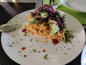 Ensaladilla de batata y aguacate at Plantae Gastrobar  in Tenerife