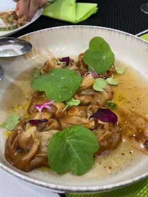 Dumplings rellenos de setas at Plantae Gastrobar  in Tenerife
