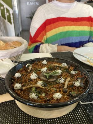 WILD MUSHROOM FIDEUA  at Plantae Gastrobar  in Tenerife