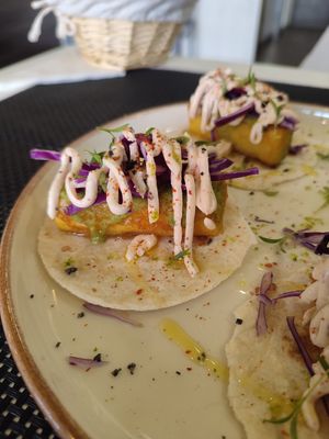 Tacos de bubangos at Plantae Gastrobar  in Tenerife