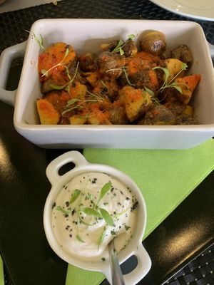 Spicy Potatos with Mayo  at Plantae Gastrobar  in Tenerife