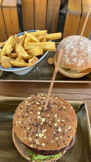 The burgers we ate   at Hans im Glück - Friedensplatz in Bonn