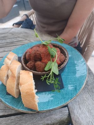Vegan meat balls at Noderstraun in Schiermonnikoog