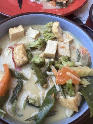 Tofu green curry  at Yoya's Thai Kitchen in Albufeira